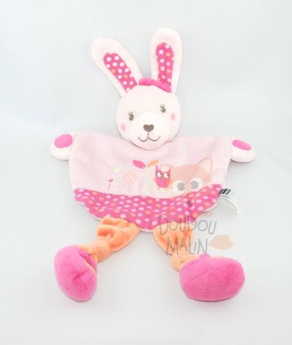  lapin rose violet orange chouette fleur 